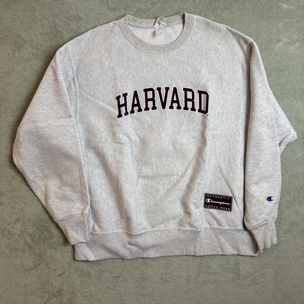 VTG Harvard University Pullover Crewneck Sweatshirt Reverse Weave Champion XL